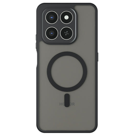 Funda MagSafe para Honor 400 Smart 4G / X7d 4G / 400 Smart 5G, Techsuit, PureFrost, Negra Satinada