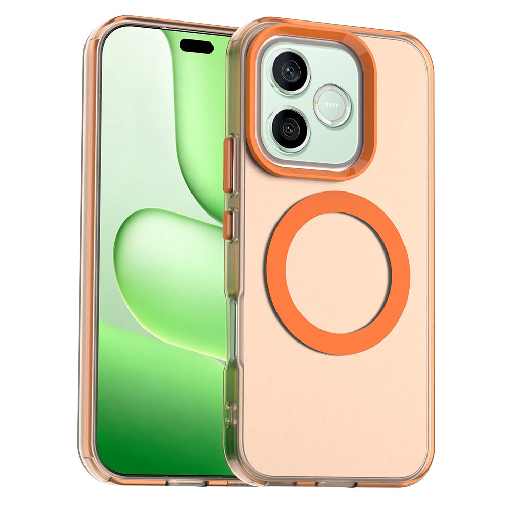 Funda MagSafe para Honor 600 Lite, Techsuit, CandyCase, Naranja