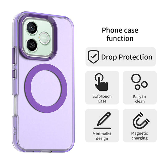 Funda MagSafe para Honor 600 Pro / 600, Techsuit, CandyCase, Morado