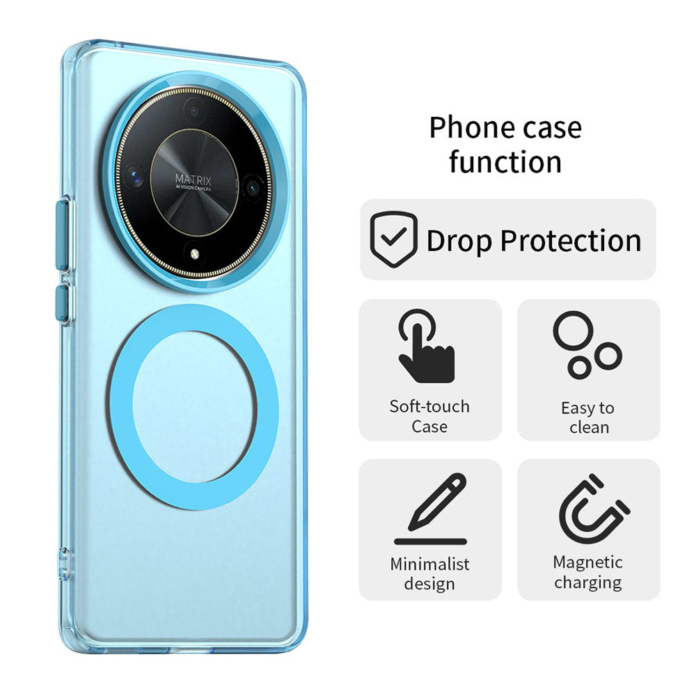 Funda MagSafe para Honor Magic6 Lite, Techsuit, CandyCase, Azul