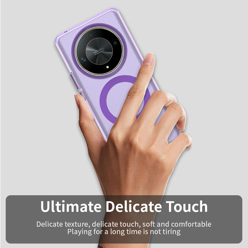 Funda MagSafe para Honor Magic6 Lite, Techsuit, CandyCase, Morado
