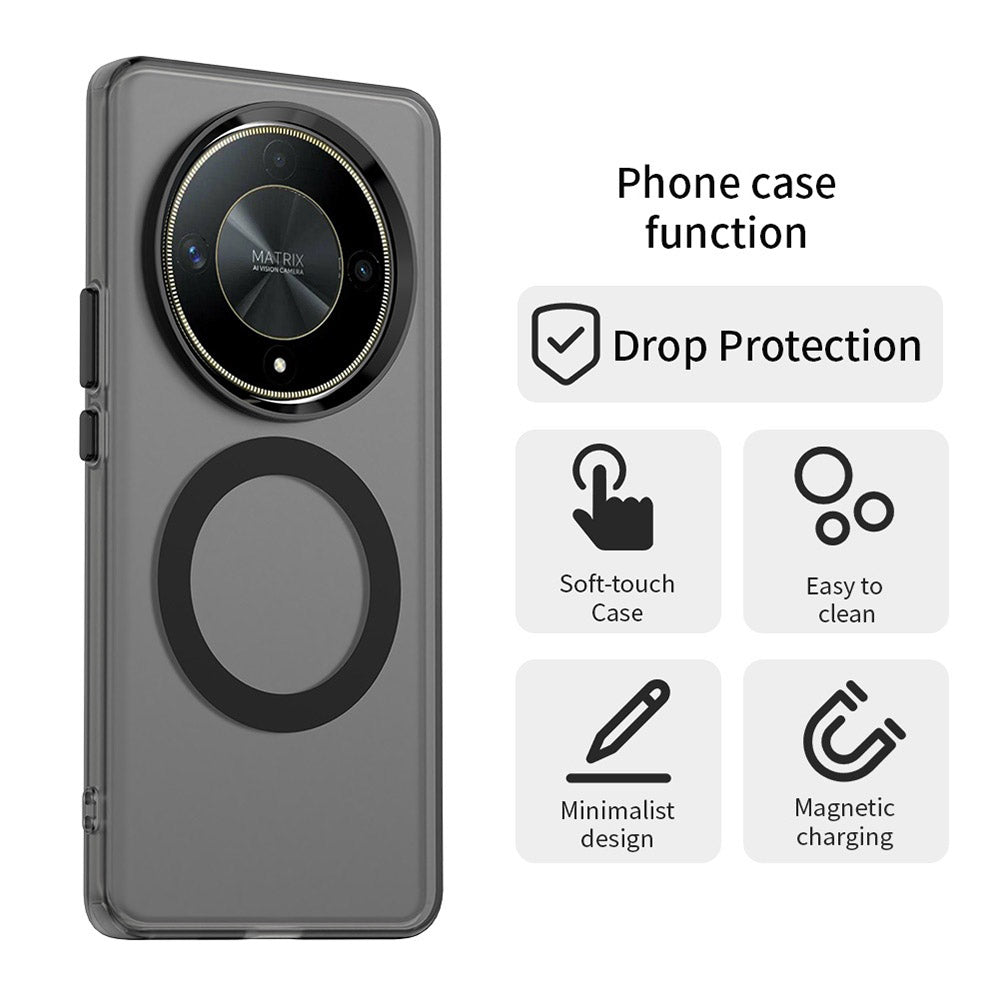 Funda MagSafe para Honor Magic6 Lite, Techsuit, CandyCase, Negra