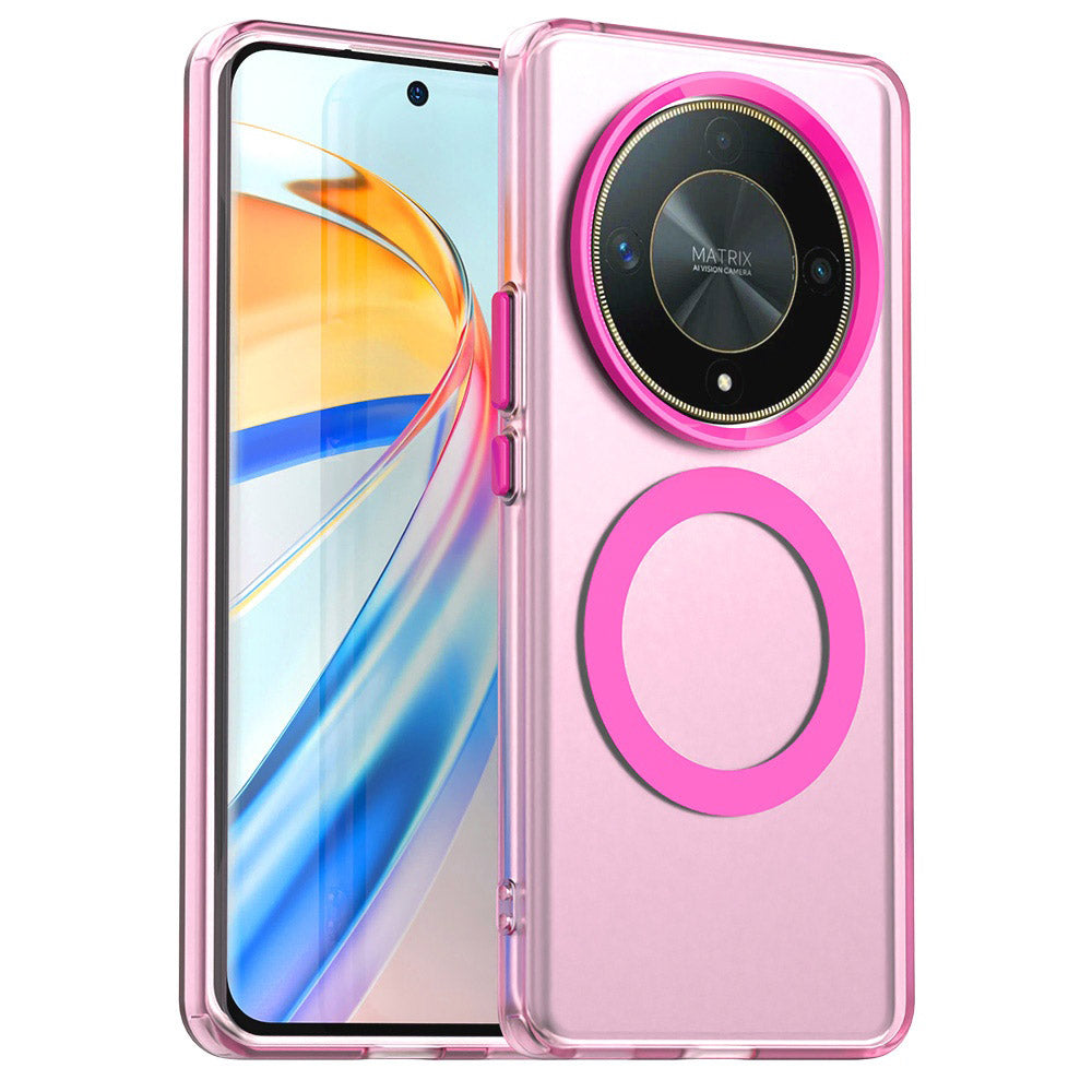 Funda MagSafe para Honor Magic6 Lite, Techsuit, CandyCase, Rosa