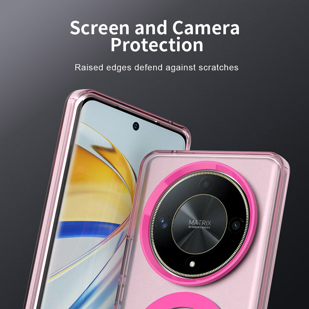 Funda MagSafe para Honor Magic6 Lite, Techsuit, CandyCase, Rosa