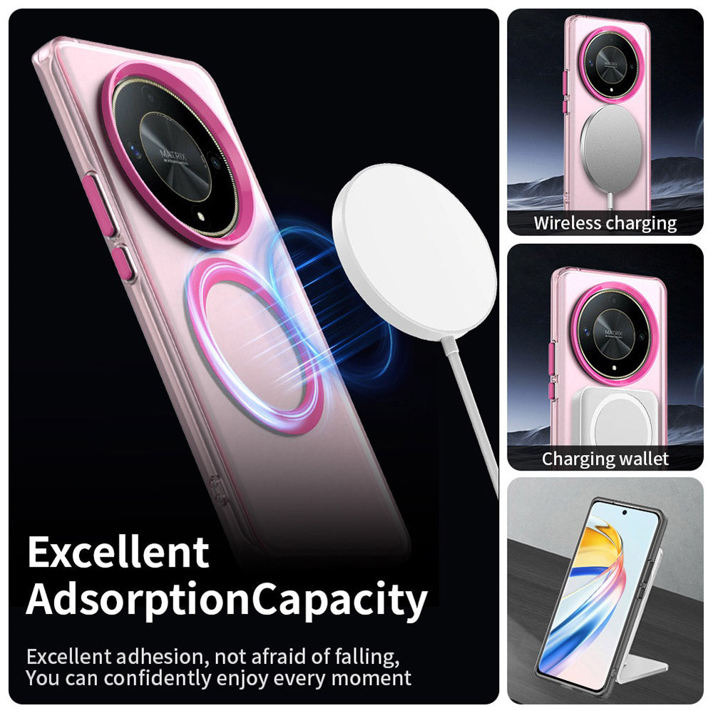 Funda MagSafe para Honor Magic6 Lite, Techsuit, CandyCase, Rosa