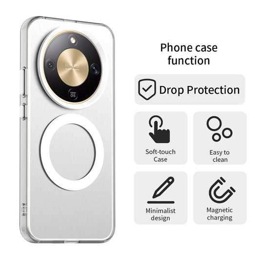 Funda MagSafe para Honor Magic8 Lite, Techsuit, CandyCase, Blanca
