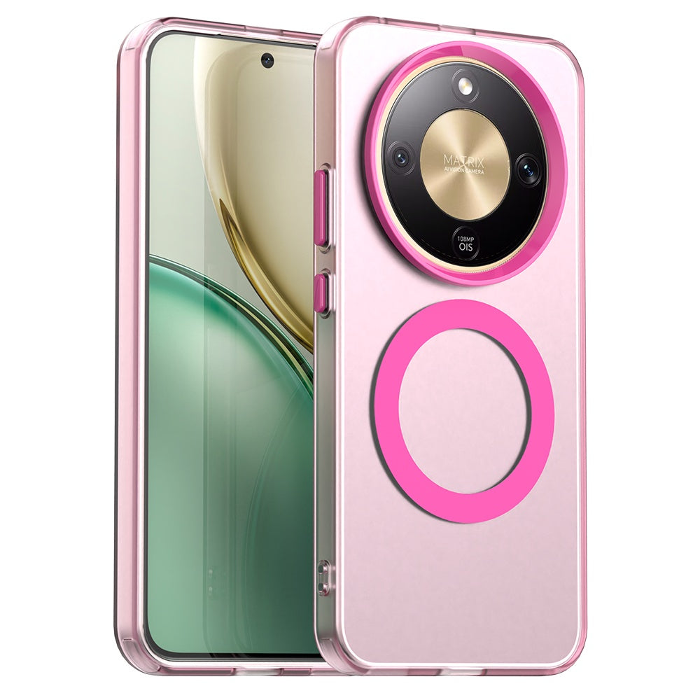 Funda MagSafe para Honor Magic8 Lite, Techsuit, CandyCase, Rosa