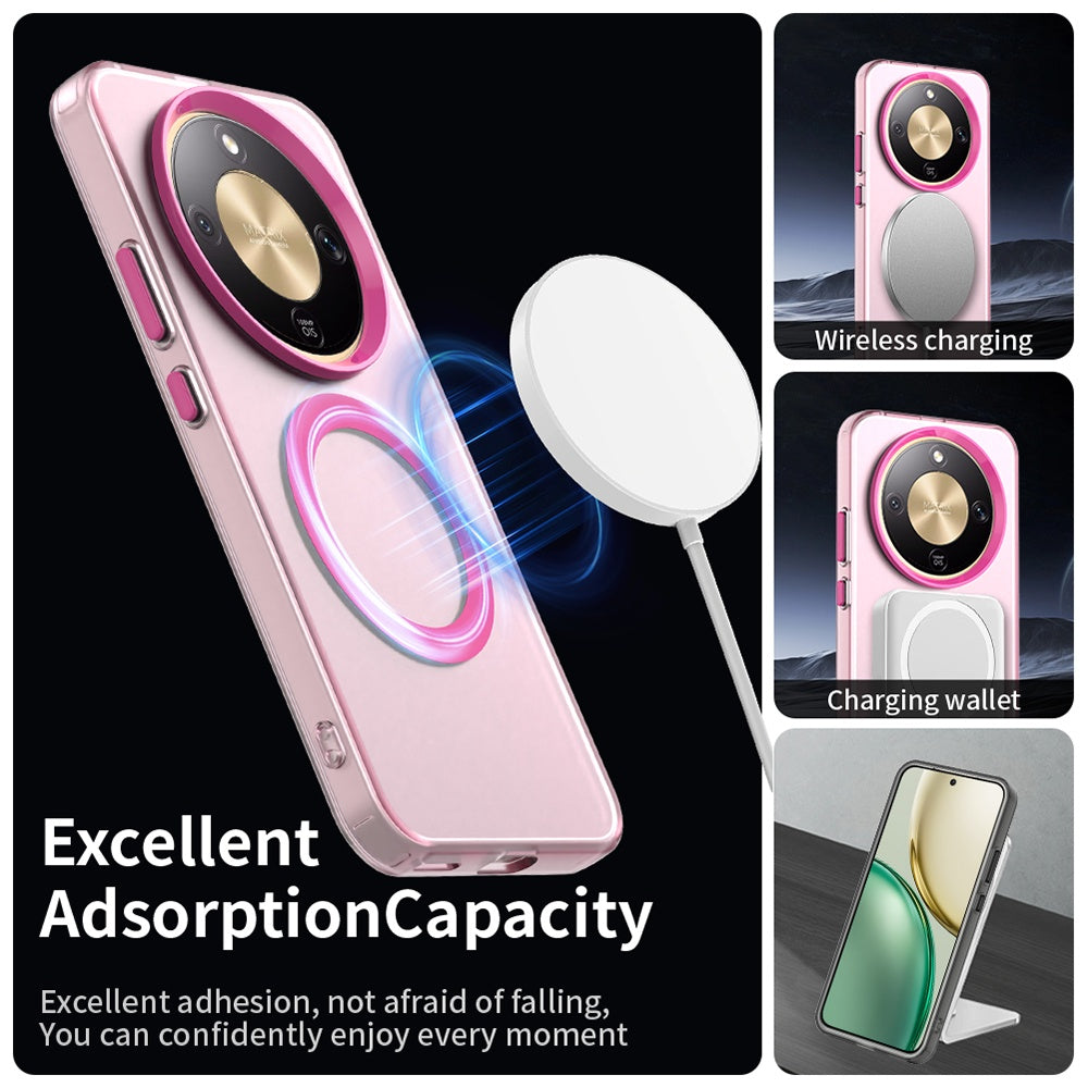Funda MagSafe para Honor Magic8 Lite, Techsuit, CandyCase, Rosa