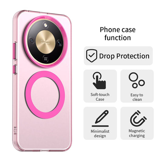 Funda MagSafe para Honor Magic8 Lite, Techsuit, CandyCase, Rosa
