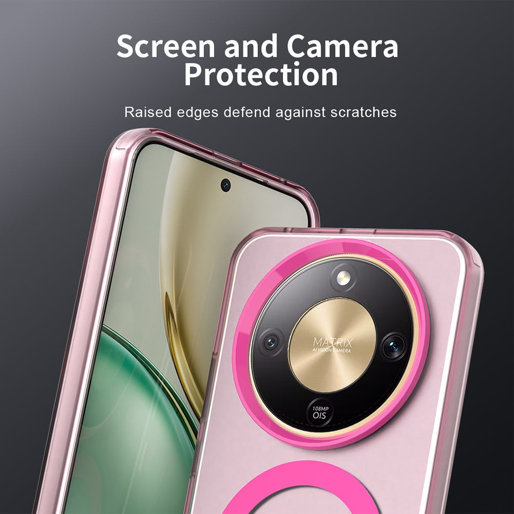 Funda MagSafe para Honor Magic8 Lite, Techsuit, CandyCase, Rosa