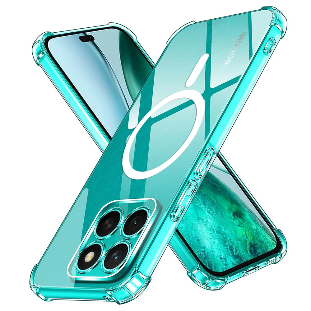 Funda MagSafe para Honor X8c, Techsuit, a prueba de golpes, Transparente