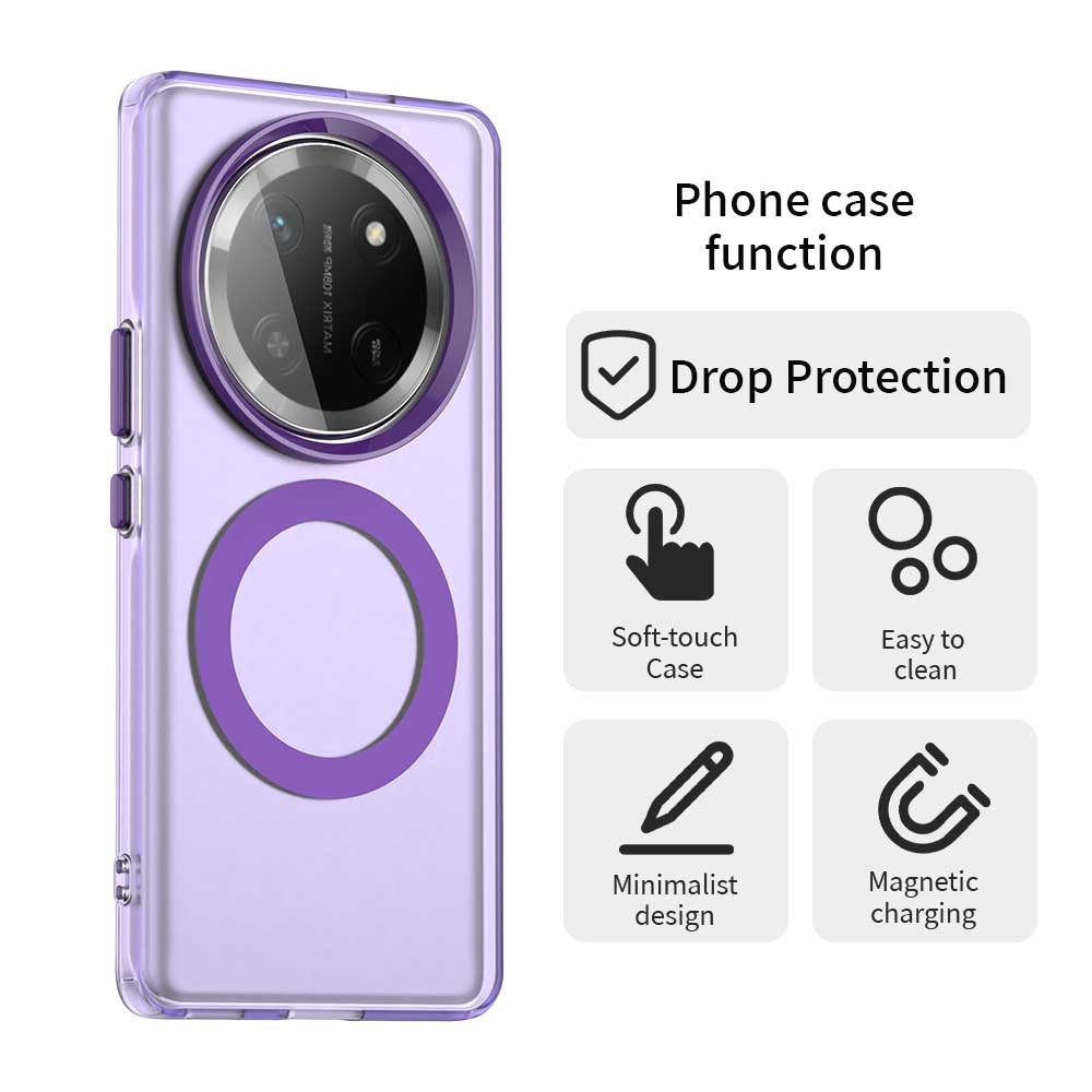 Funda MagSafe para Honor X9c / Magic7 Lite, Techsuit, CandyCase, Morado