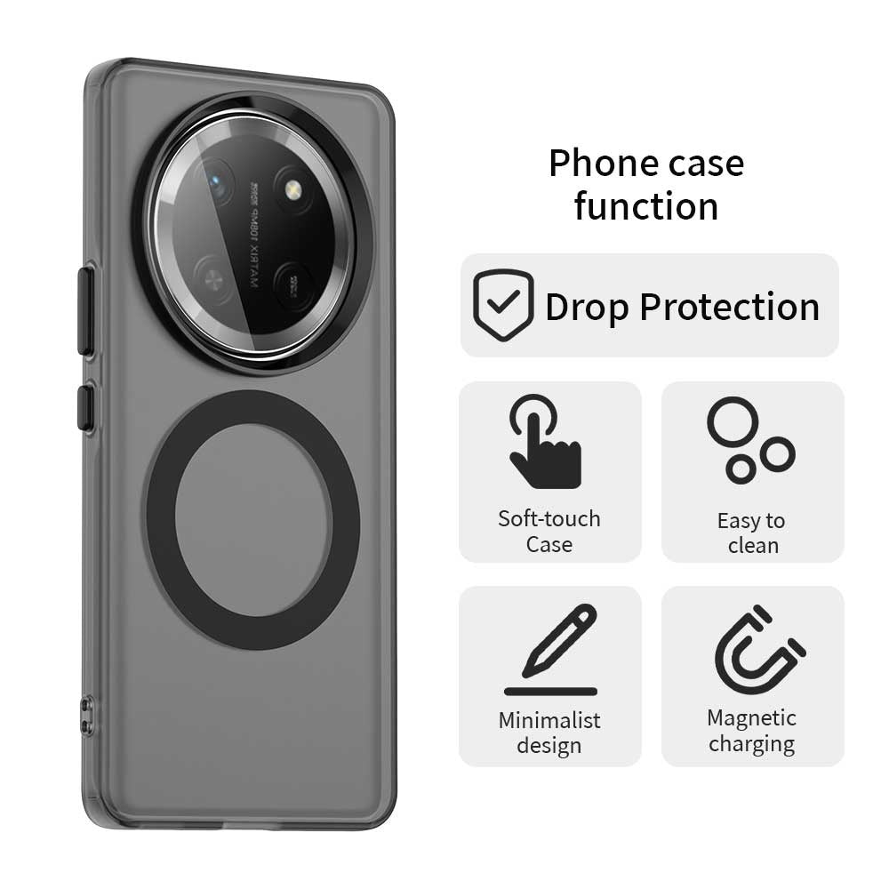 Funda MagSafe para Honor X9c / Magic7 Lite, Techsuit, CandyCase, Negra