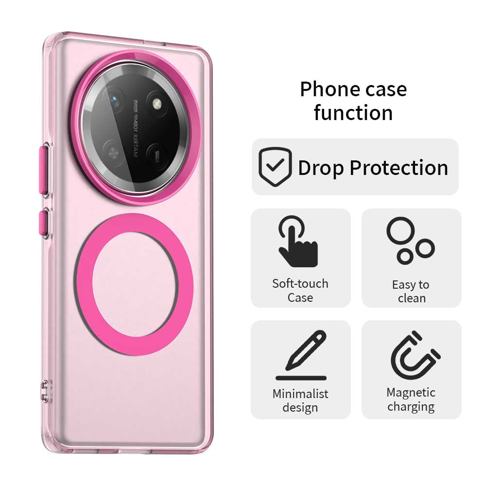 Funda MagSafe para Honor X9c / Magic7 Lite, Techsuit, CandyCase, Rosa