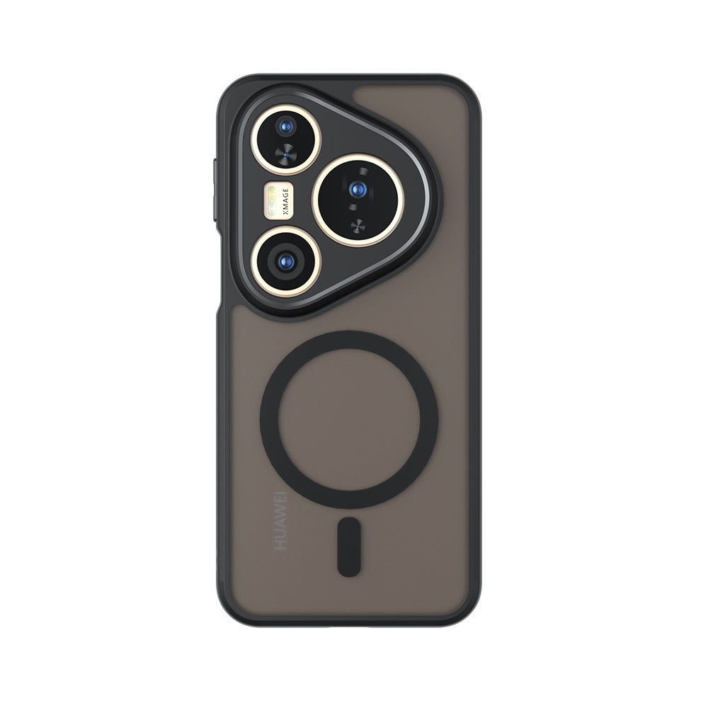 Funda MagSafe para Huawei Pura 80 Pro / Pura 80 Ultra, Techsuit, PureFrost, Negra Satinada