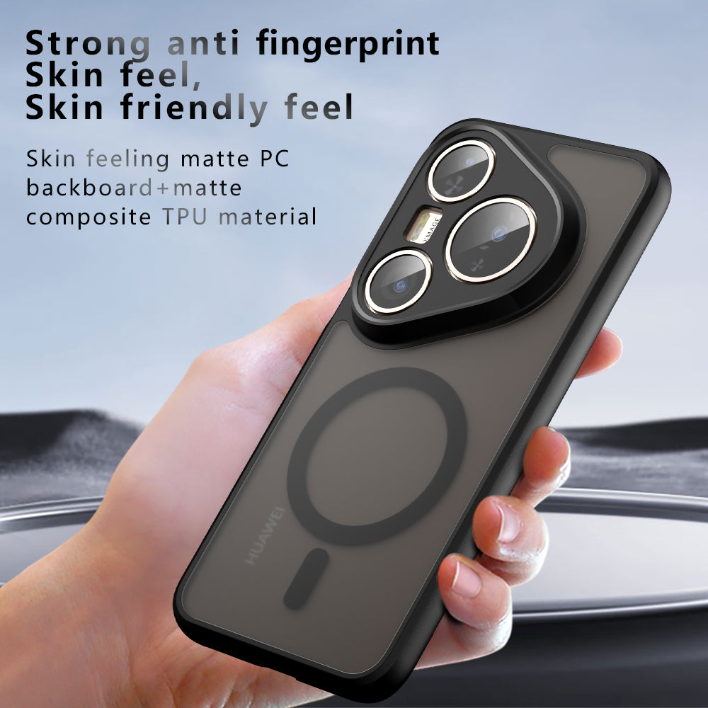 Funda MagSafe para Huawei Pura 80 Pro / Pura 80 Ultra, Techsuit, PureFrost, Negra Satinada