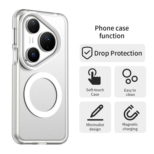 Funda MagSafe para Huawei Pura 80 Pro, Techsuit, CandyCase, Blanca