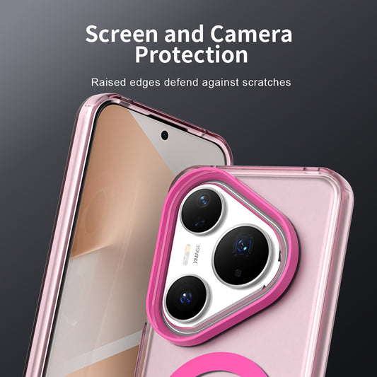 Funda MagSafe para Huawei Pura 80 Pro, Techsuit, CandyCase, Rosa