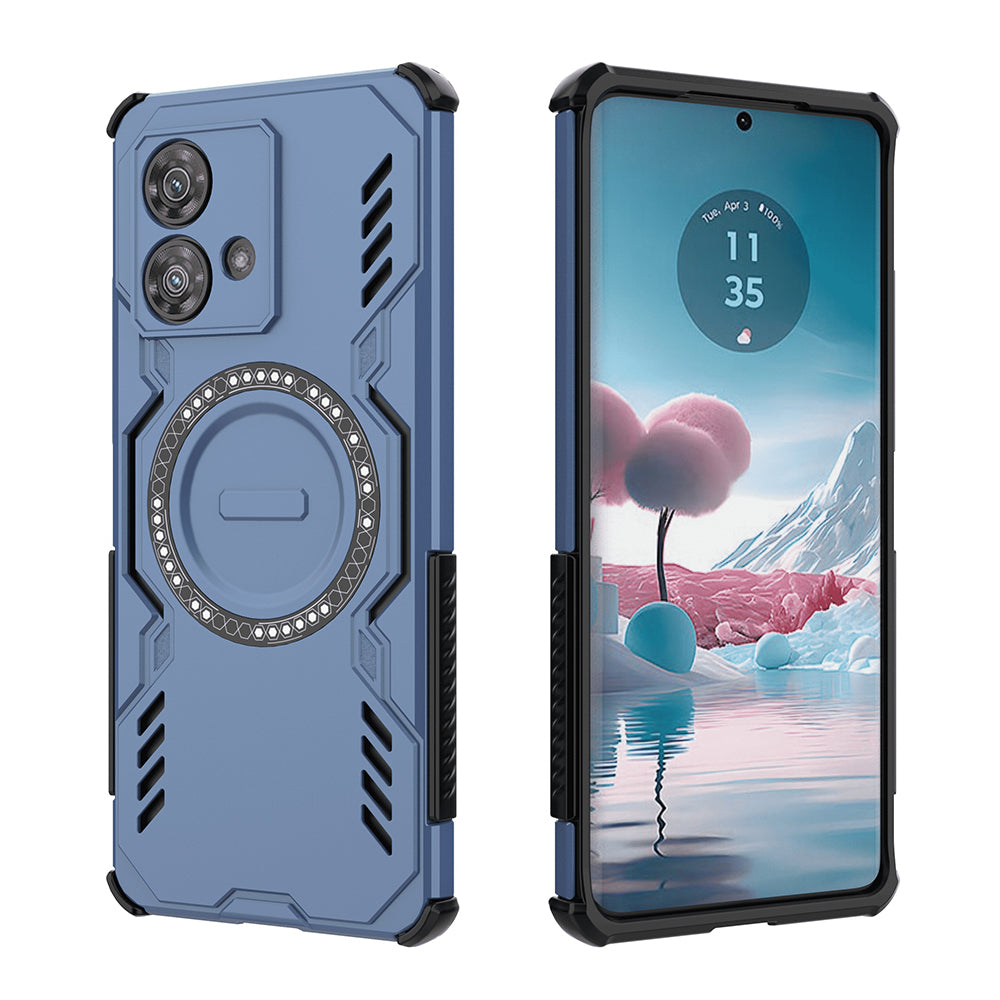 Funda MagSafe para Motorola Edge 40 Neo, Techsuit, ArmorMag, Azul