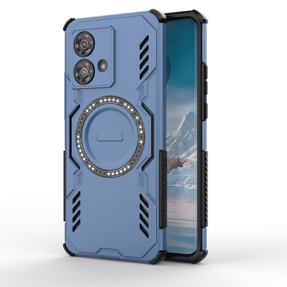 Funda MagSafe para Motorola Edge 40 Neo, Techsuit, ArmorMag, Azul