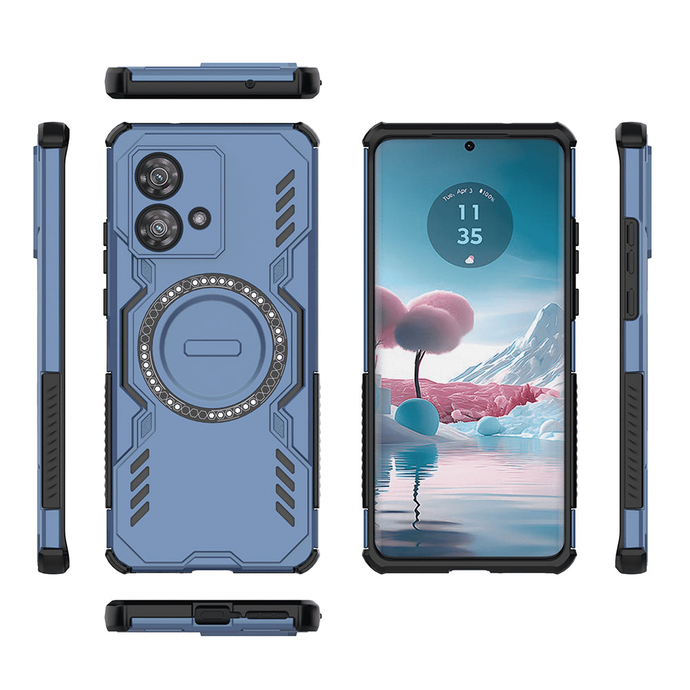 Funda MagSafe para Motorola Edge 40 Neo, Techsuit, ArmorMag, Azul