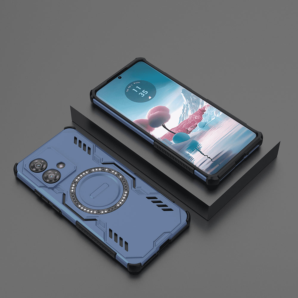 Funda MagSafe para Motorola Edge 40 Neo, Techsuit, ArmorMag, Azul