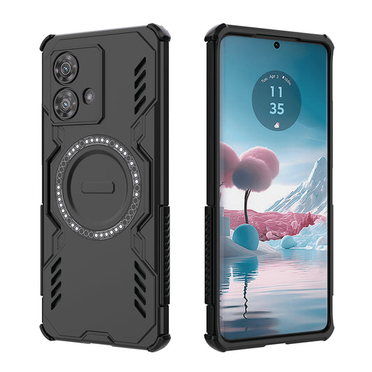 Funda MagSafe para Motorola Edge 40 Neo, Techsuit, ArmorMag, Negra