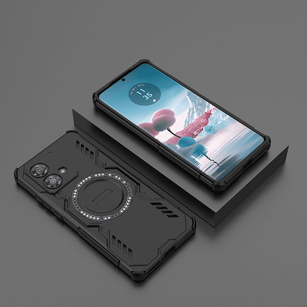 Funda MagSafe para Motorola Edge 40 Neo, Techsuit, ArmorMag, Negra