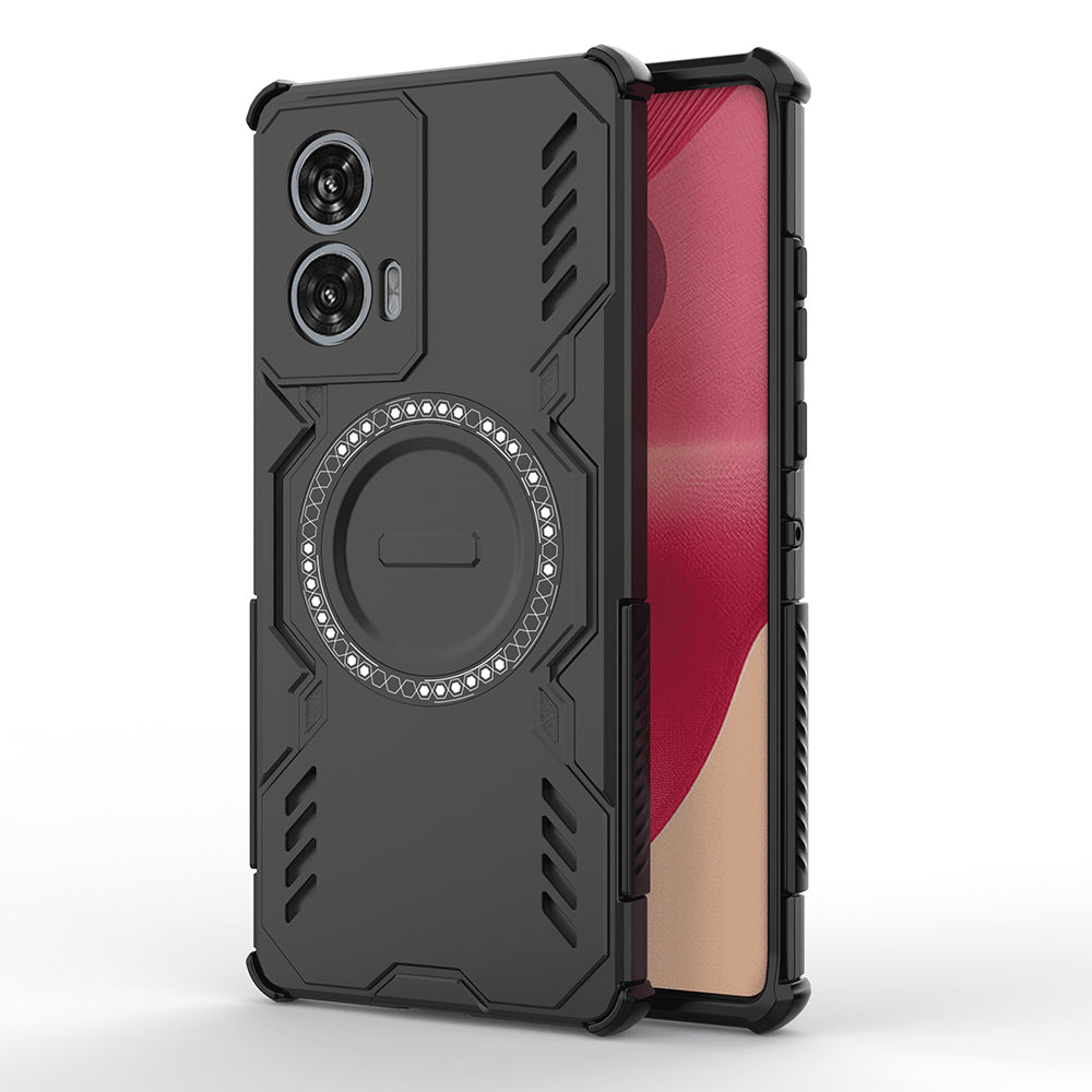 Funda MagSafe para Motorola Edge 50 Fusion, Techsuit, ArmorMag, Negra