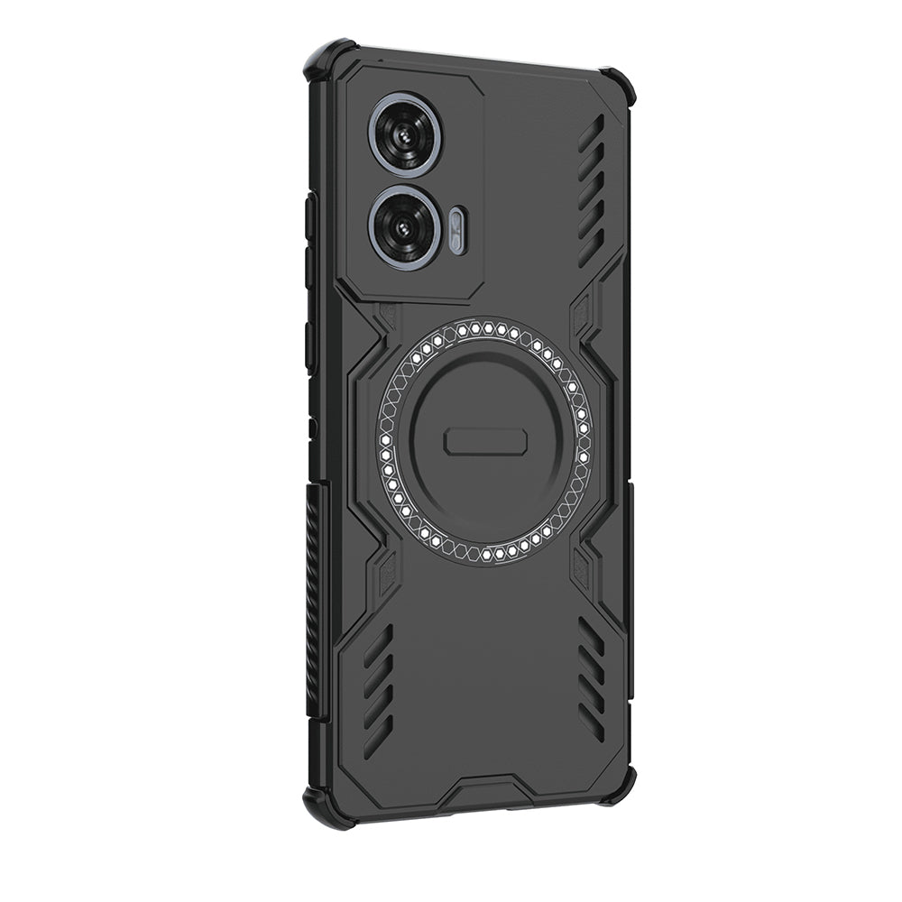 Funda MagSafe para Motorola Edge 50 Fusion, Techsuit, ArmorMag, Negra