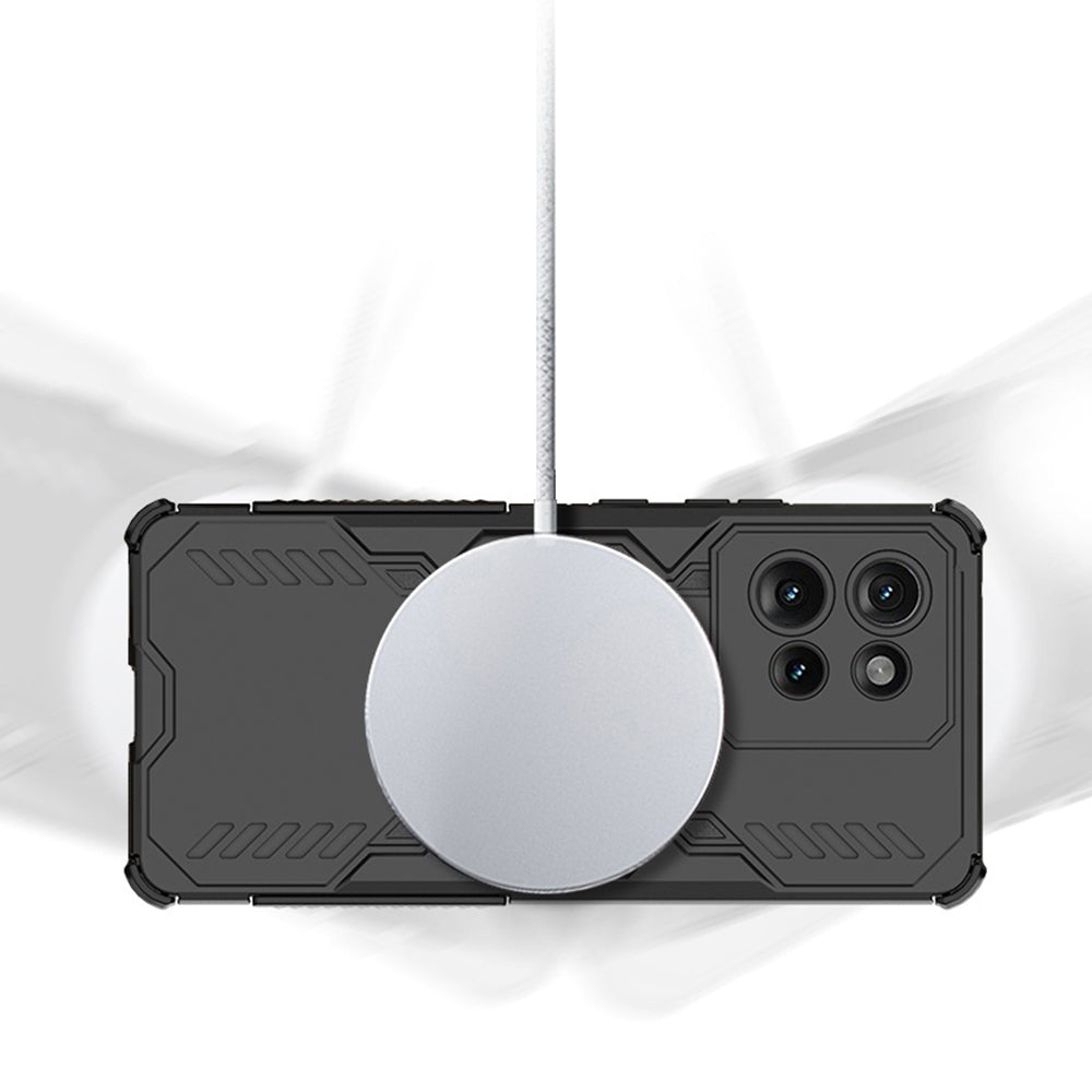 Funda MagSafe para Motorola Edge 50 Fusion, Techsuit, ArmorMag, Negra