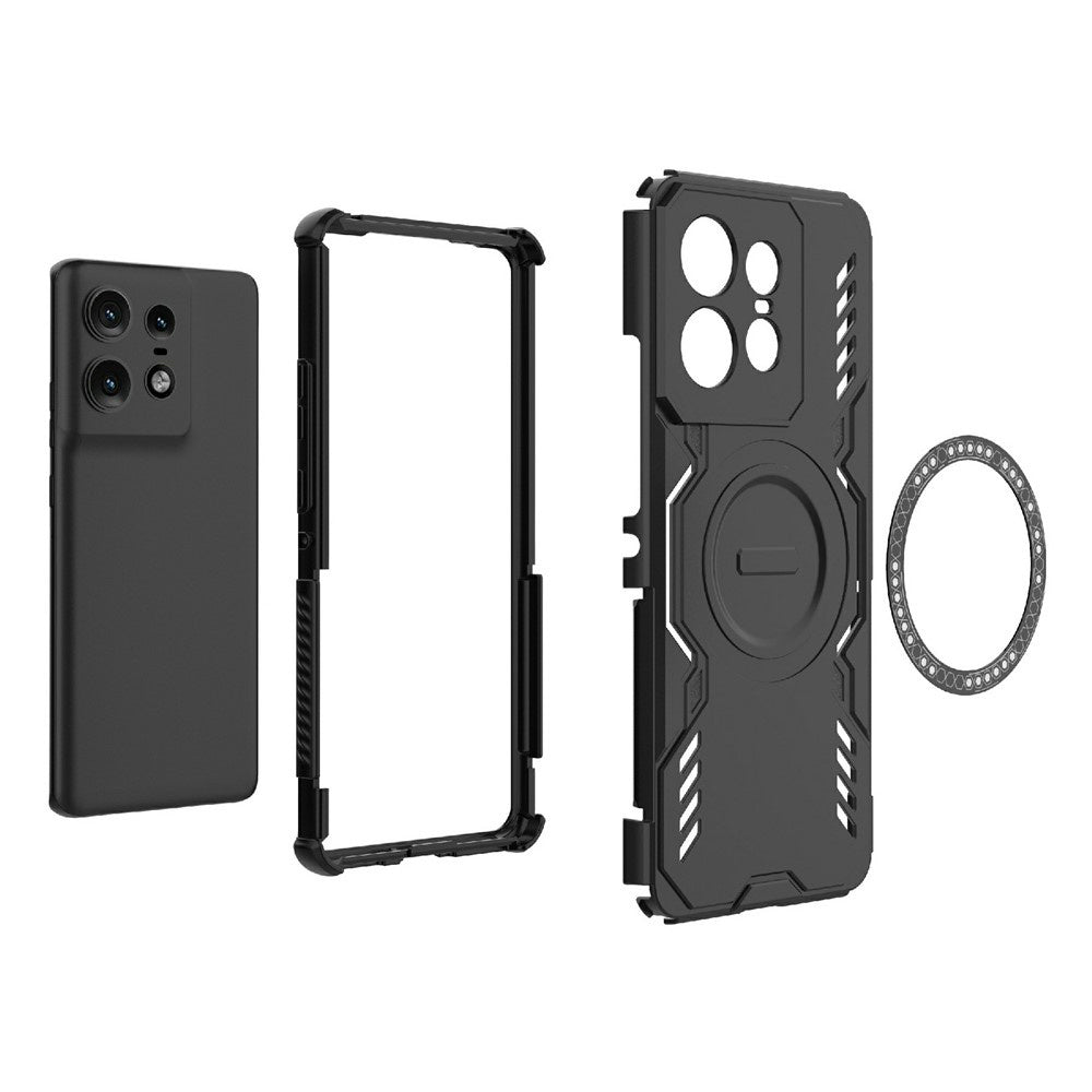 Funda MagSafe para Motorola Edge 50 Pro, Techsuit, ArmorMag, Negra