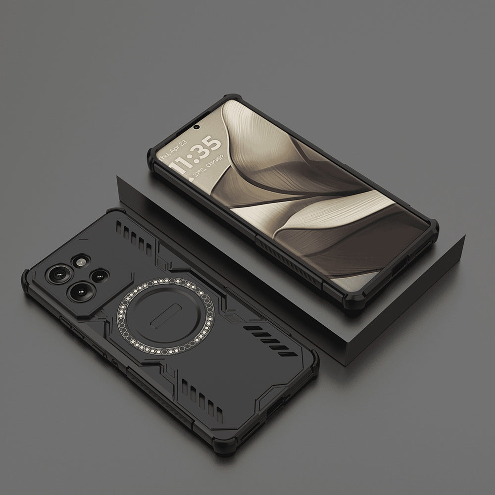 Funda MagSafe para Motorola Edge 50, Techsuit, ArmorMag, Negra