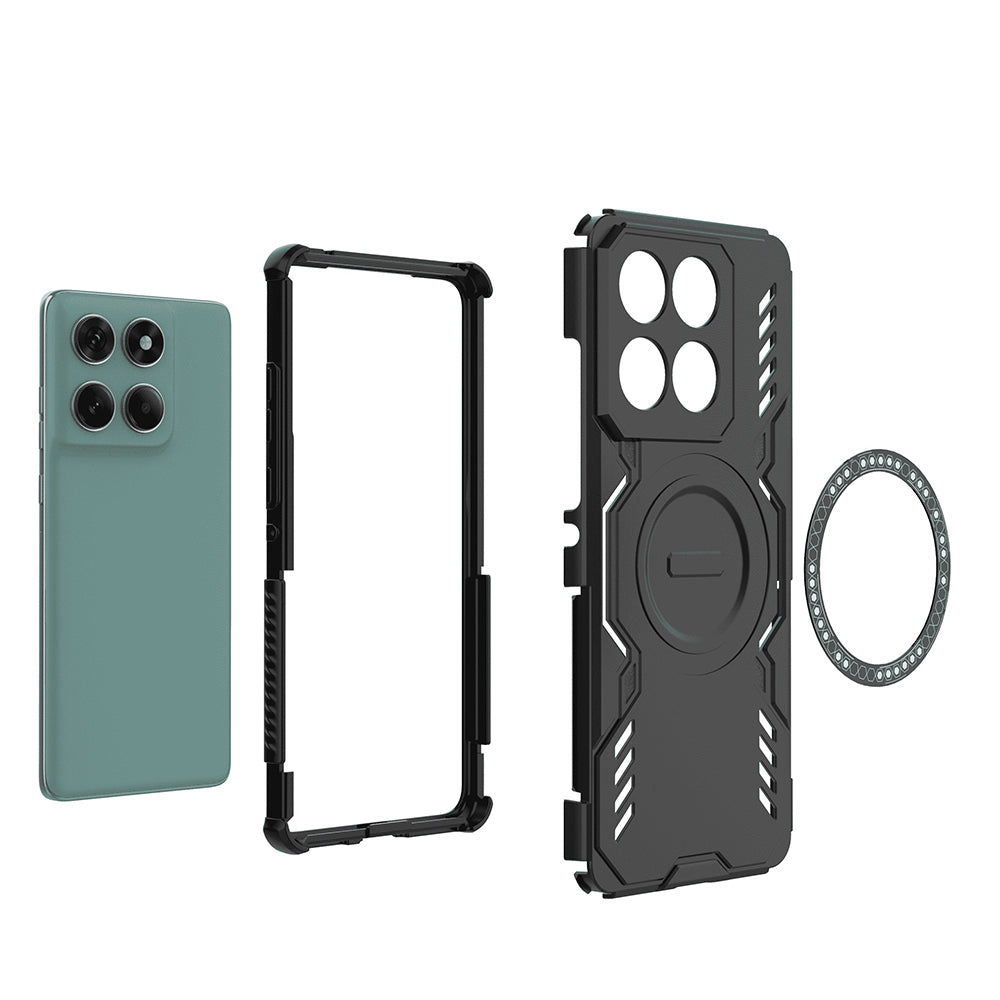 Funda MagSafe para Motorola Edge 60 Fusion / Edge 60, Techsuit, ArmorMag, Negra