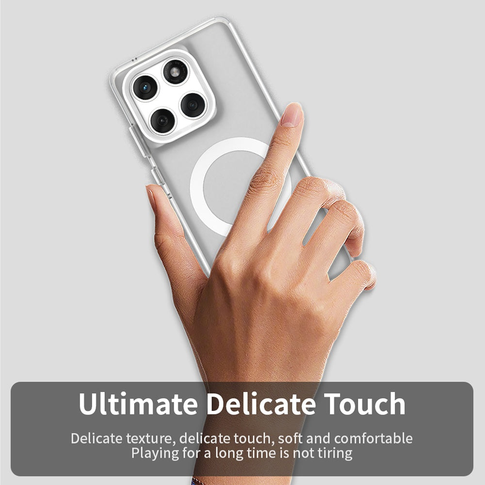 Funda MagSafe para Motorola Edge 60 Fusion / Edge 60, Techsuit, CandyCase, Blanca