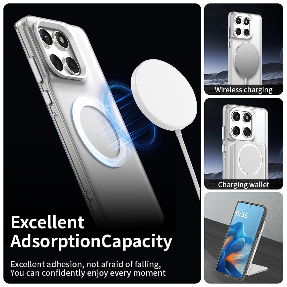 Funda MagSafe para Motorola Edge 60 Fusion / Edge 60, Techsuit, CandyCase, Blanca
