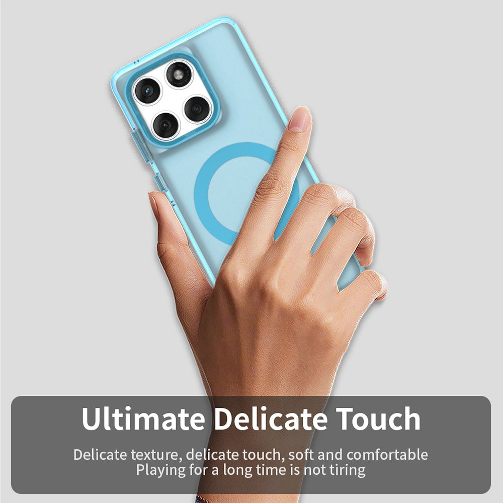 Funda MagSafe para Motorola Edge 60 Fusion / Edge 60, Techsuit, CandyCase, Azul