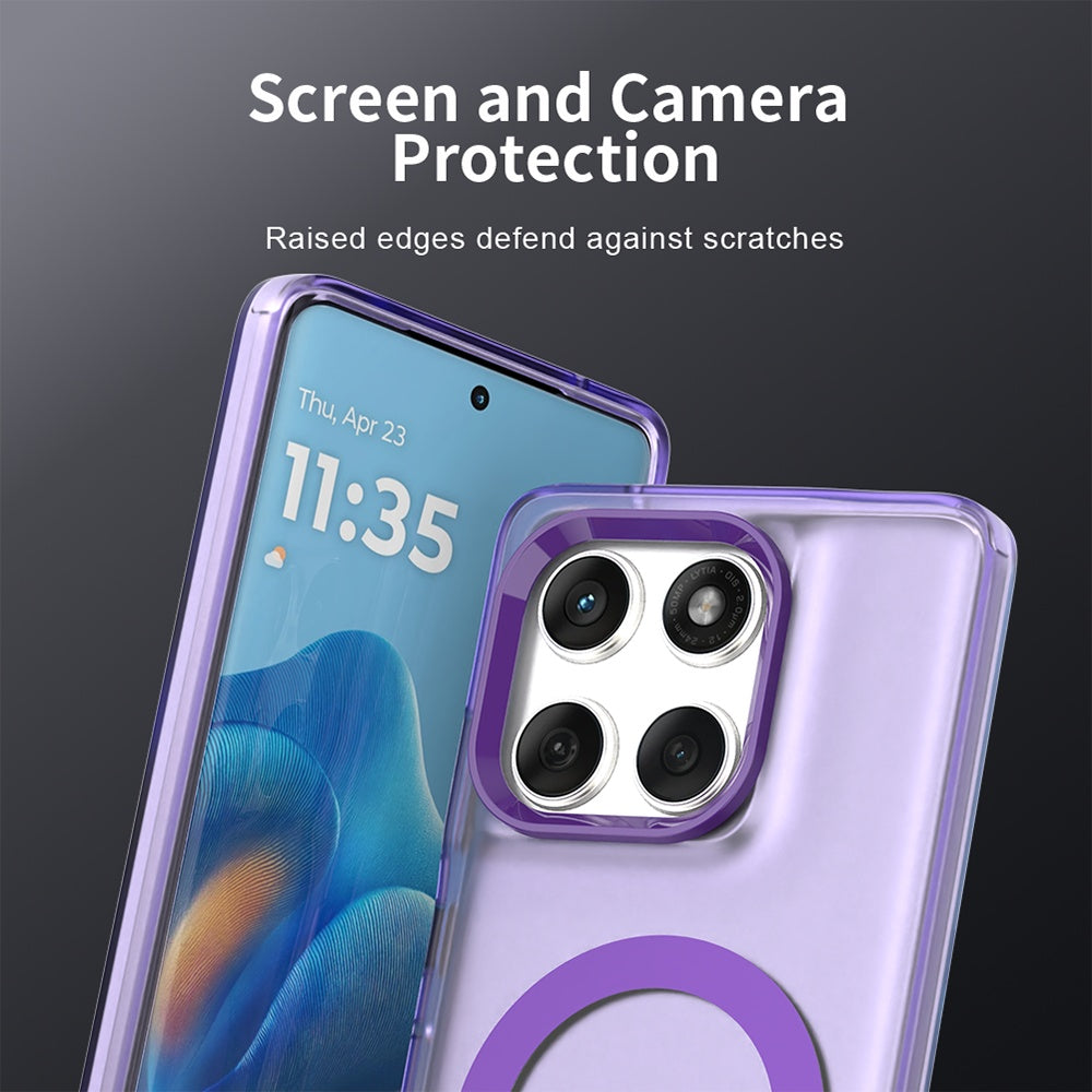 Funda MagSafe para Motorola Edge 60 Fusion / Edge 60, Techsuit, CandyCase, Morado
