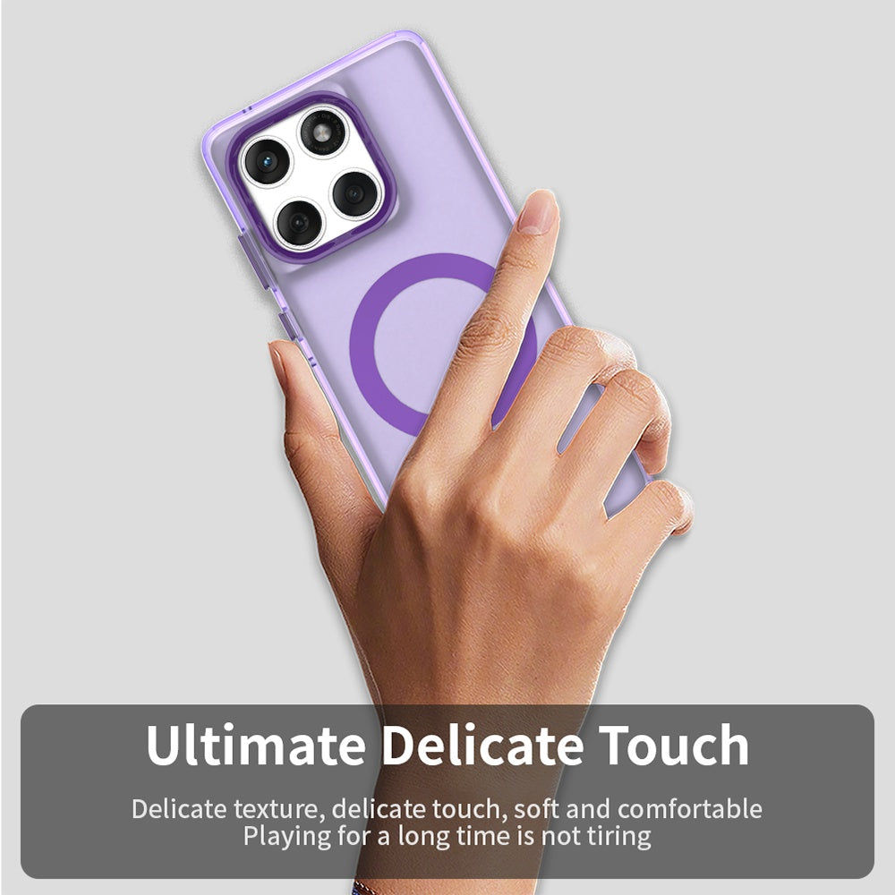 Funda MagSafe para Motorola Edge 60 Fusion / Edge 60, Techsuit, CandyCase, Morado