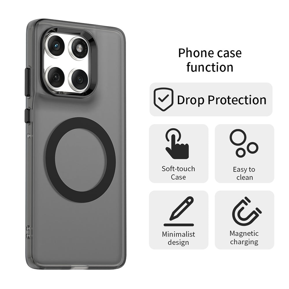 Funda MagSafe para Motorola Edge 60 Fusion / Edge 60, Techsuit, CandyCase, Negra