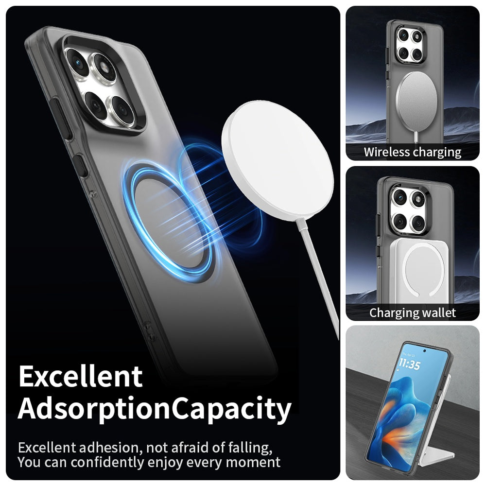 Funda MagSafe para Motorola Edge 60 Fusion / Edge 60, Techsuit, CandyCase, Negra