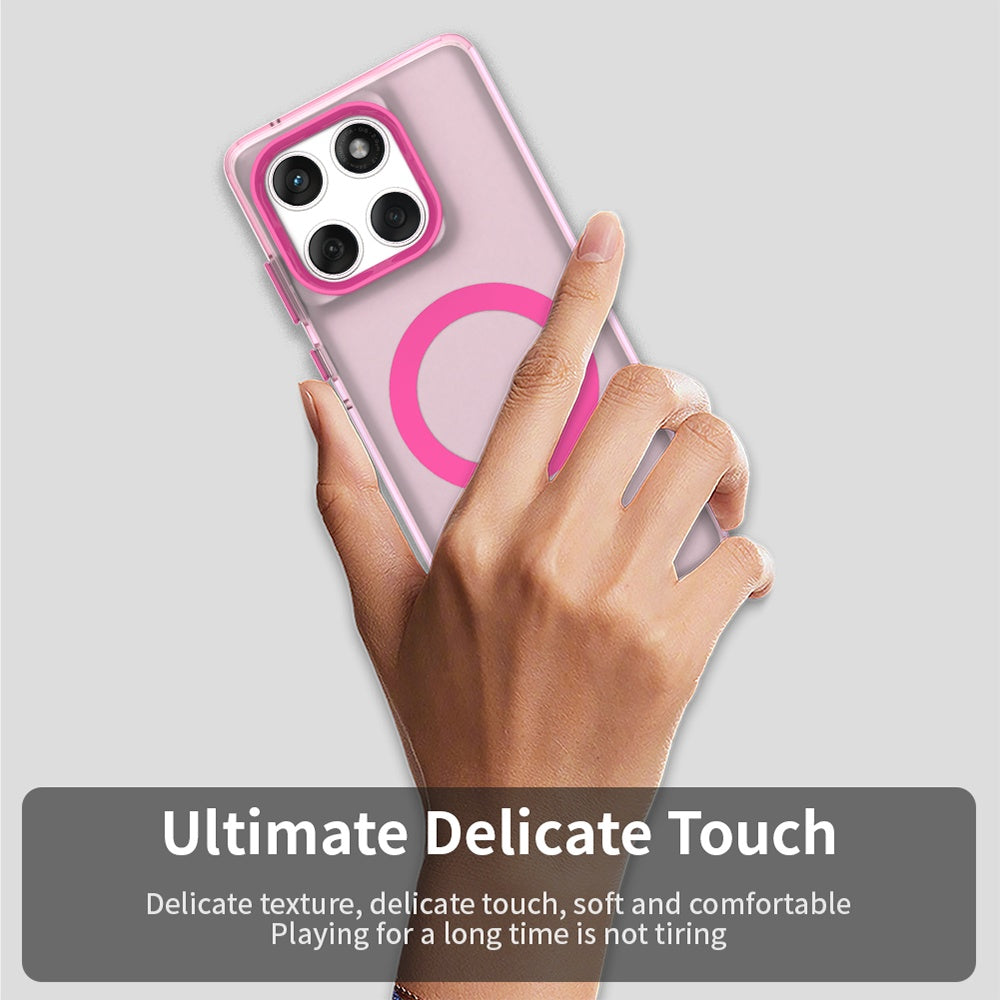 Funda MagSafe para Motorola Edge 60 Fusion / Edge 60, Techsuit, CandyCase, Rosa
