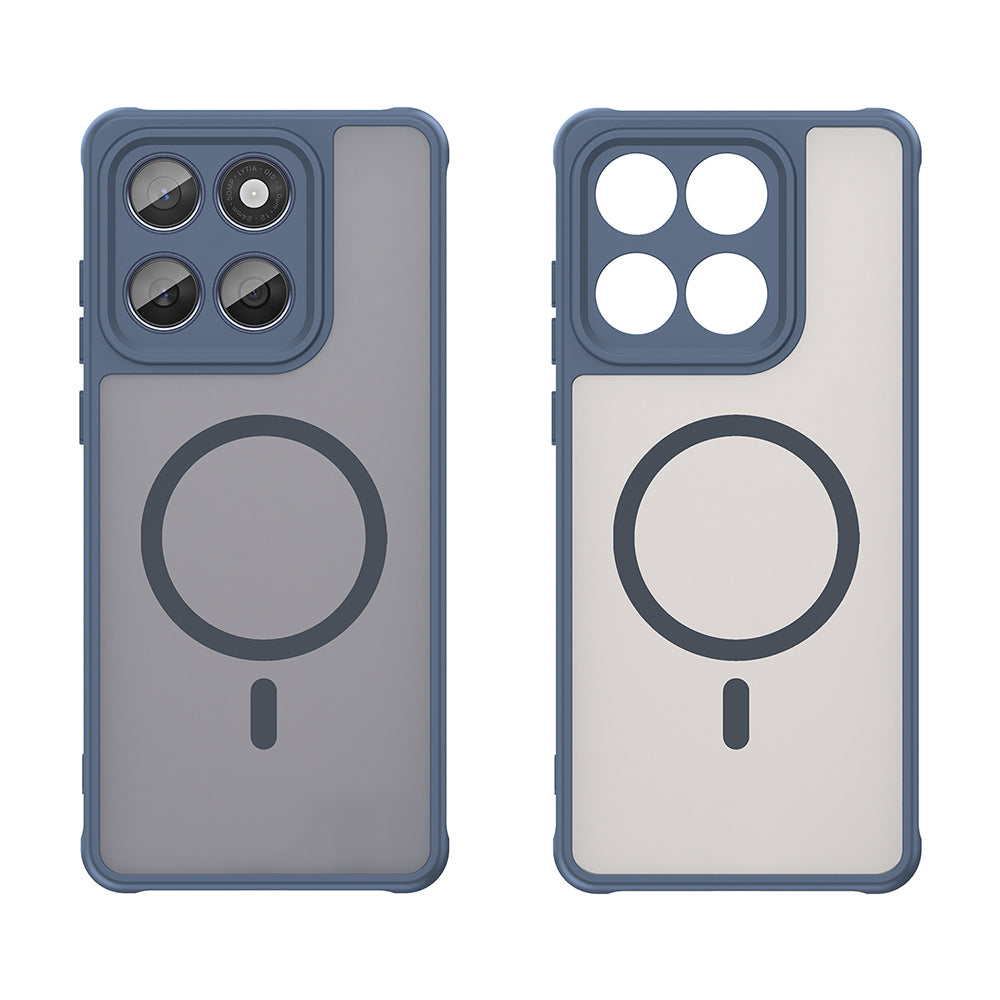 Funda MagSafe para Motorola Edge 60 Fusion / Edge 60, Techsuit, HaloFrost II, Azul marino