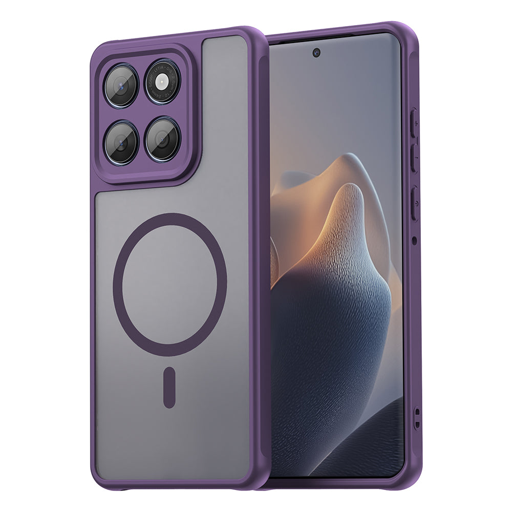 Funda MagSafe para Motorola Edge 60 Fusion / Edge 60, Techsuit, HaloFrost II, Morado