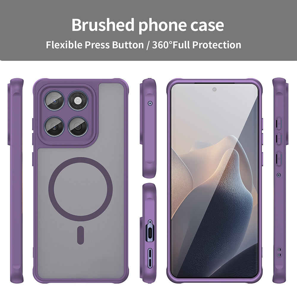 Funda MagSafe para Motorola Edge 60 Fusion / Edge 60, Techsuit, HaloFrost II, Morado