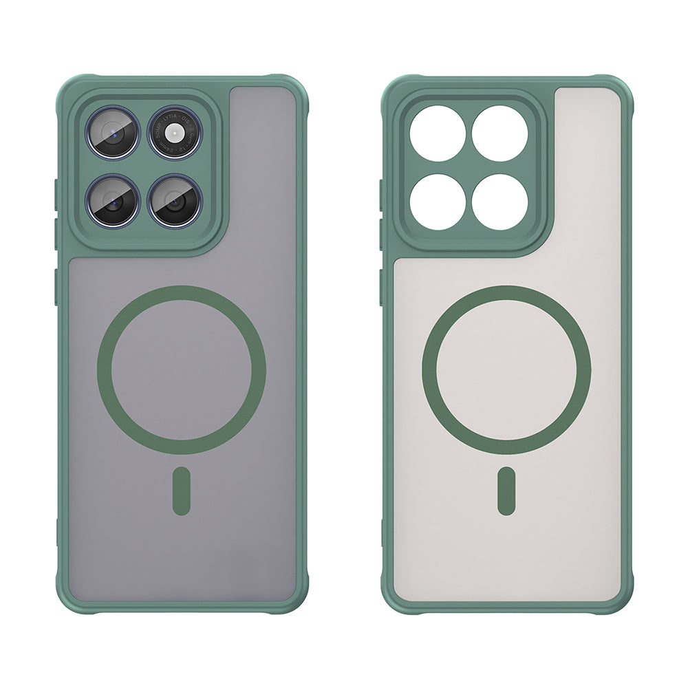 Funda MagSafe para Motorola Edge 60 Fusion / Edge 60, Techsuit, HaloFrost II, Verde