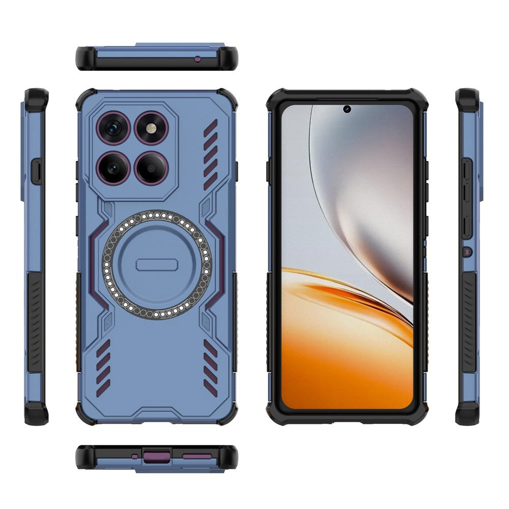 Funda MagSafe para Motorola Edge 60 Pro, Techsuit, ArmorMag, Azul