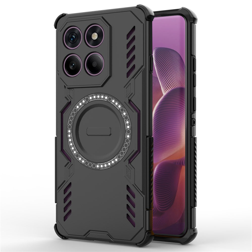 Funda MagSafe para Motorola Edge 60 Pro, Techsuit, ArmorMag, Negra