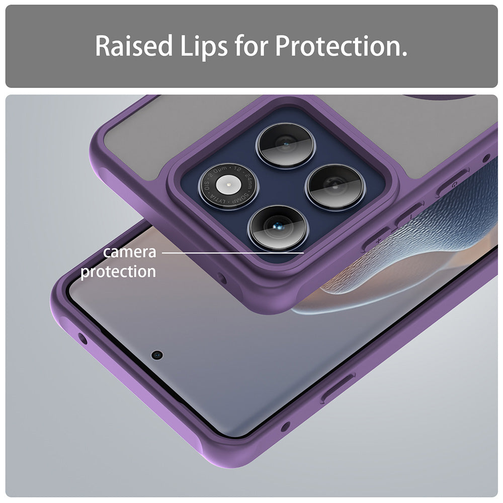 Funda MagSafe para Motorola Edge 60 Pro, Techsuit, HaloFrost II (Agujero Grande para Lente), Morado