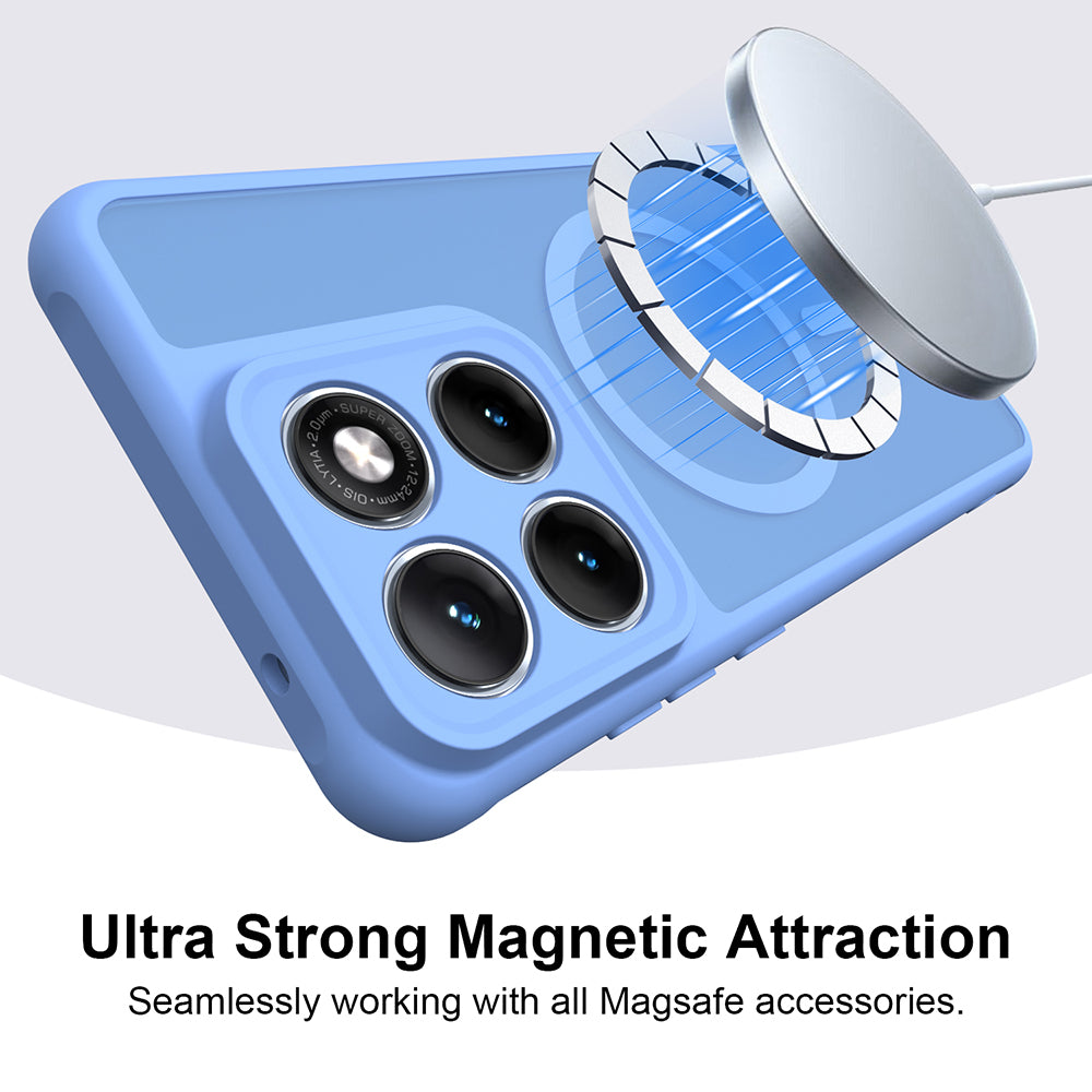 Funda MagSafe para Motorola Edge 70 Fusion, Techsuit, HaloFrost II, Azul